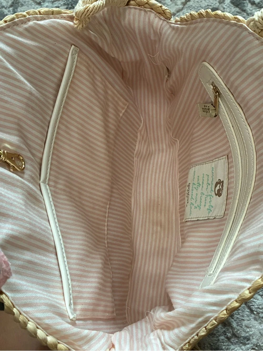 Spartina 449 Round Straw Pineapple Shoulder Bag With Scarf